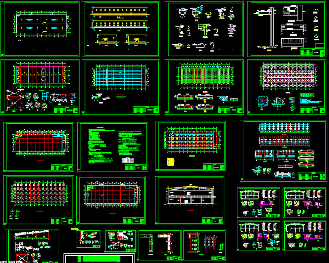 景洪二层全钢结构超市图纸